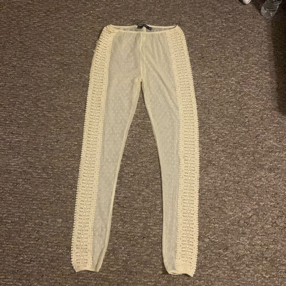 Sheer Crochet Coverup Leggings - Picture 1 of 4
